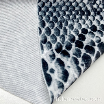 Tissu de velours coréen en tricot imprimé numérique